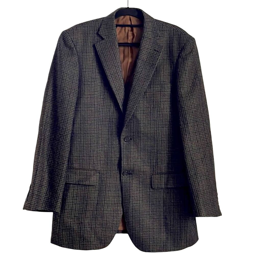 Pendleton 100% wool houndstooth two button single… - image 1